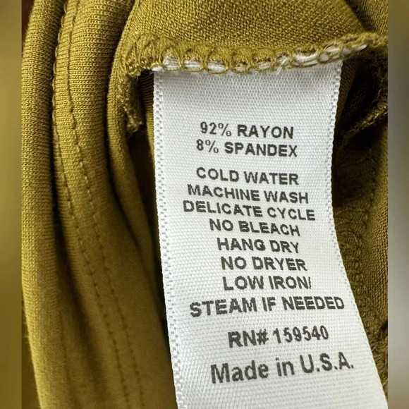 Lisa Bayne Lagenlook asymmetrical 1/3 sleeves stretchy jersey knit top size XXL - Picture 8 of 8